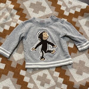 Hanna Andersson Curious George Gray Sweatshirt